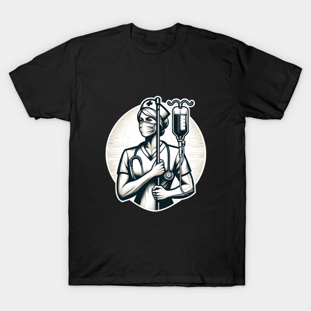 working the pole nurse T-Shirt by WorldByFlower